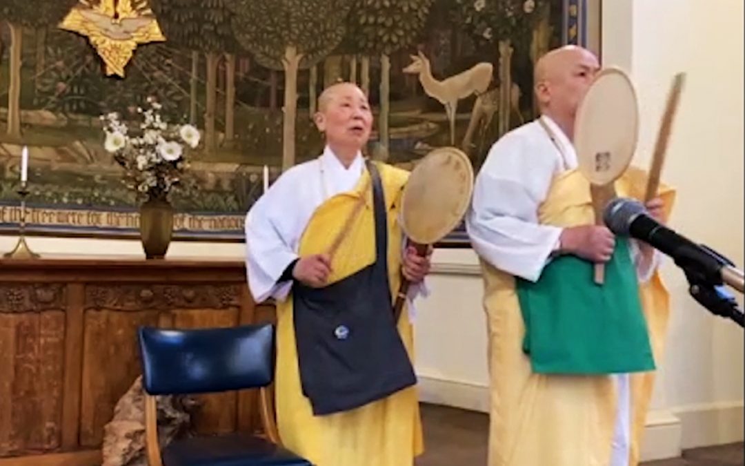 Pic showing Buddhist monks opening the 2022 event
