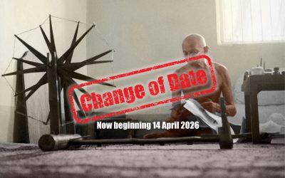 Change of date for the Philosophy of Mahatma Gandhi course